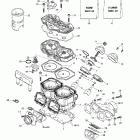 Grand Touring 500/600/700 Цилиндр,выпускной коллектор и мощностной клапан (4...