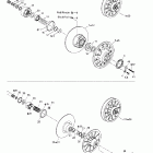 Summit 600 HO/700/800 HO 05- driven pulley (593 ho, 793 ho)
