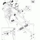 MX Z 500/600/600 HO/700/800 01- cooling system (593, 693)