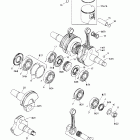 MX Z Rev 600 HO/800/007 Special Edition Коленвал и поршни