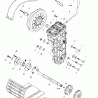 Skandic 500/600 05- drive axle, track and belt guard