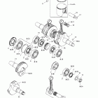 Grand Touring 500/600/700/800 Коленчатый вал и поршни (693)
