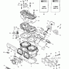 Grand Touring 500/600/700/800 Цилиндр,выпускной коллектор и мощностной клапан (4...
