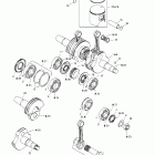 MX Z 800 Rev Коленвал и поршни