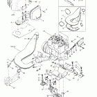 MX Z X 440 Крепление двигателя и глушитель