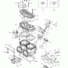 Skandic 500/600 Цилиндр, выпускной коллектор (593)