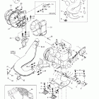 Summit 600/700/800 Крепление двигателя и глушитель