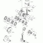 MX Z 500/600/700/800 Коленчатый вал и поршни (693, 793)