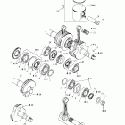 Summit 600/700/800 Коленчатый вал и поршни (593)