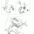 Touring 380 F/500F Крепление двигателя и глушитель