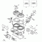MX Z 800 Цилиндр,впускной коллектор и мощност. клапан