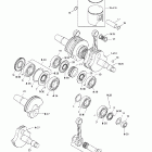 Grand Touring 500/600/700 Коленчатый вал и поршни (693)
