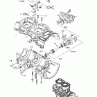 MX Z X 440 F 01- crankcase, water pump