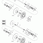 Grand Touring 500/600/700 Ведомый шкив