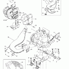 Summit 600/700/800 Крепление двигателя и глушитель
