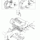 Formula Deluxe 500 F Крепление двигателя и глушитель