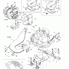 MX Z 500/600/700 Крепление двигателя и глушитель