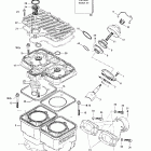 Skandic Wide Track Цилиндр, выпускной коллектор (494)
