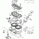 Formula Deluxe 600/700 01- cylinder, exhaust manifold, reed valve 2