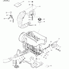 Touring LE 01- engine support and muffler (443, 503)