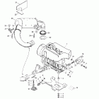 Touring LE 01- engine support and muffler (377)
