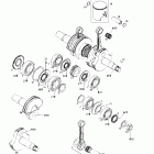 MX Z X 440 LC Коленвал и поршни