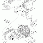 Formula III 800 Крепление двигателя и глушитель