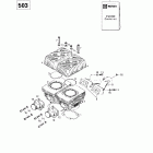 Formula S 01- cylinder, intake exhaust manifold (503)