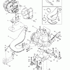 MX Z 600 SB Крепление двигателя и глушитель