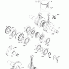 Summit 700 SB Коленвал и поршни