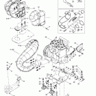 MX Z 800 Крепление двигателя и глушитель