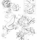 Summit 700 SB Крепление двигателя и глушитель