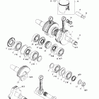 Summit 600/SB Коленвал и поршни