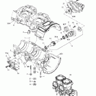 MX Z 600 SB Картер , водяной и масляный насос