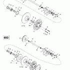 MX Z 700 Ведомый шкив