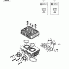 Touring LE 01- cylinder, exhaust manifold (377, 443)
