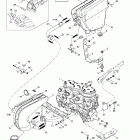 Formula III 600/700/800 01- engine support and muffler (699, 809)