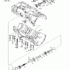 Formula Deluxe 500 LC/583/670 01- crankcase, rotary valve, water pump (494,670)
