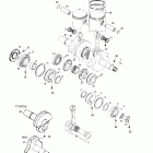 Summit 500/X 670 Коленвал и поршни