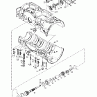 MX Z 500/670 HO 01- crankcase, rotary valve, water pump