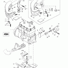MX Z 500/670 HO Крепление двигателя и глушитель (494)
