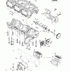 Mach 1 Картер, пластинчатый клапан, водяной насос (699)