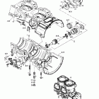 MX Z 700 Картер , водяной и масляный насос