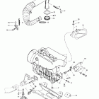 MX Z 440 Крепление двигателя и глушитель