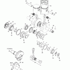 MX Z 670 HO T.H. Коленвал и поршни