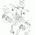 Skandic 380/500 01- crankshaft and pistons (377)