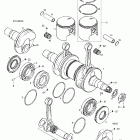 Skandic 380/500 Коленчатый вал и поршни (503)
