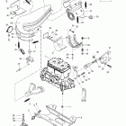 Formula Z 500/583/670 01- engine support and muffler (583, 670)