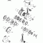 MX Z 600 Коленчатый вал и поршни (593)