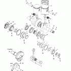 Grand Touring 500/583 Коленчатый вал и поршень (494)